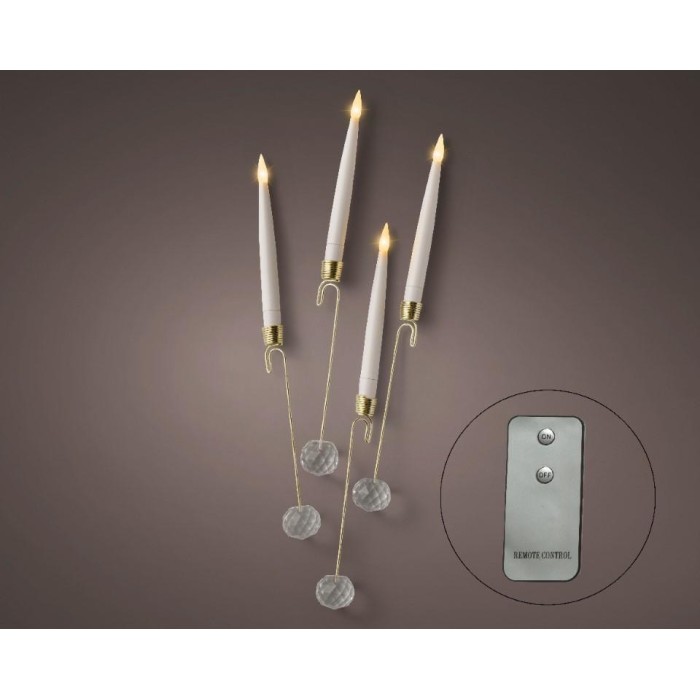 CANDELE LED DA APPENDERE 10 PEZZI H.15